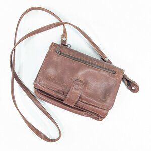 Leather crossbody purse by Derek Alexander LOTS of storage, card slots